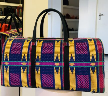 Dayo duffle bag in akwete fabrics