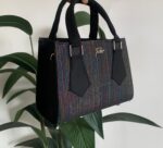 Mini & midi black multicolor Asooke bag - Image 2