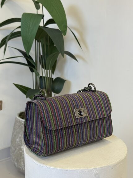 Temi purse in multicolour asooke