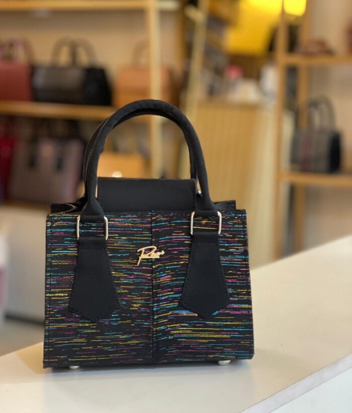Black multicolour asooke bag - Image 1