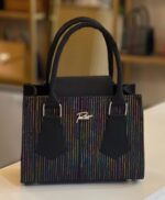 Mini & midi black multicolor Asooke bag