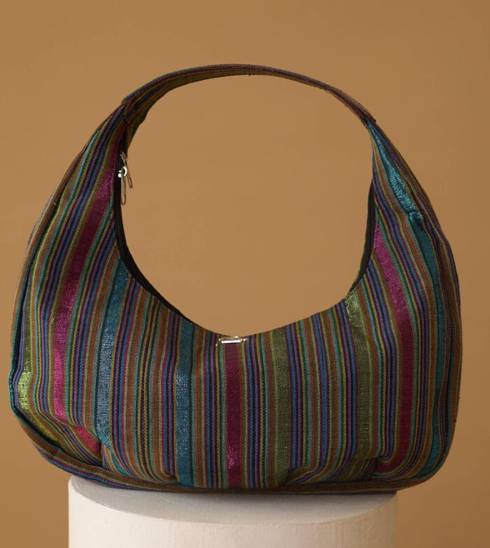 Asooke Hobo bag in asake print - Image 1